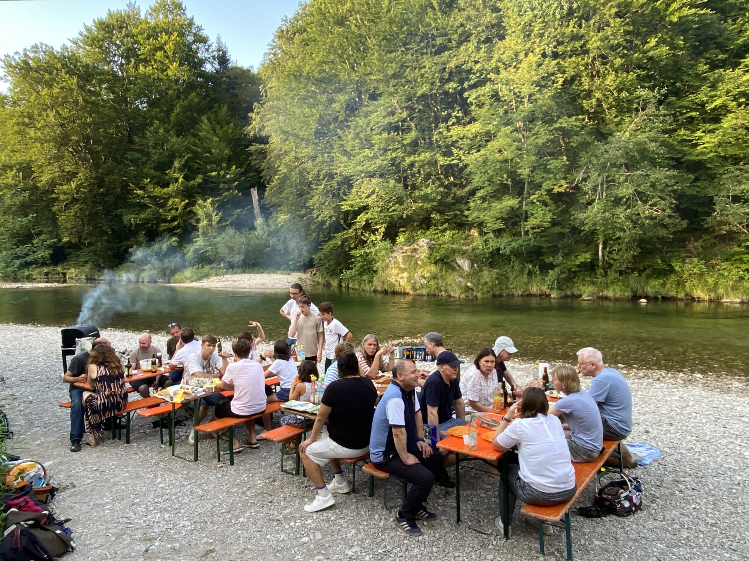 Foto von der Grillfeier der SG Traunstein/Traunreut